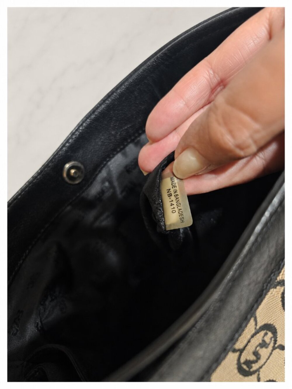 Michael Kors Signature Jacquard Hobo Shoulder Bag – Black & Brown Monogram - Picture 11 of 13
